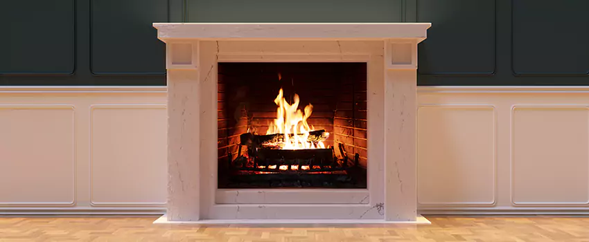 Open Flame Wood-Burning Fireplace Installation Services in Hinsdale, Illinois