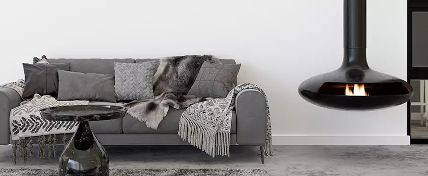 Circular Hanging Fireplace Installation Services in Hinsdale, IL