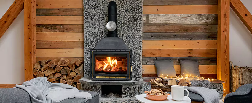 Thelin Hearth Products Direct Vent Gas Stove Fireplace Inspection in Hinsdale, Illinois